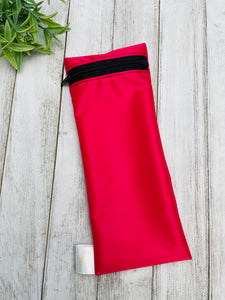 Pochette à paille/ustensiles/brosse à dents Rose