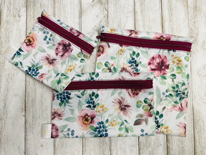 Fleurs bourgognes